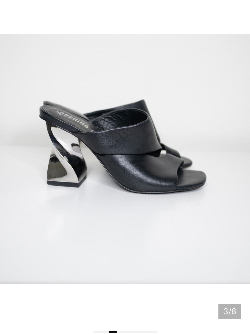 Opening Ceremony Dinero Nappa Leather High heel mules